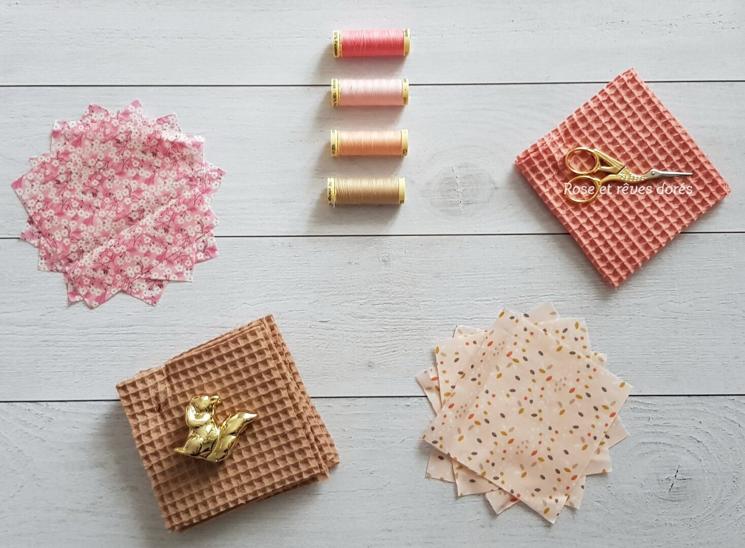 rose et reves dores commandes sur mesure