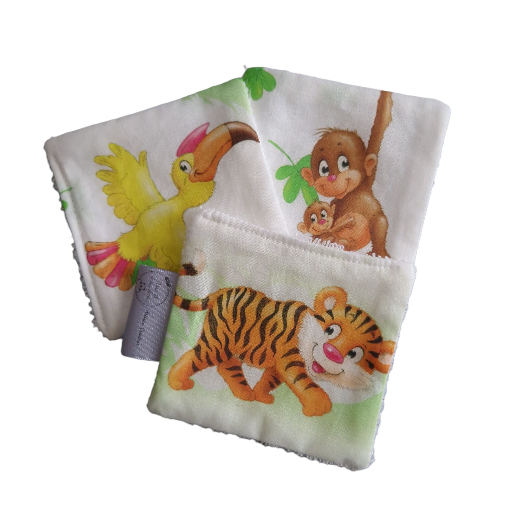 lingettes motif jungle Rose et rêves dorés