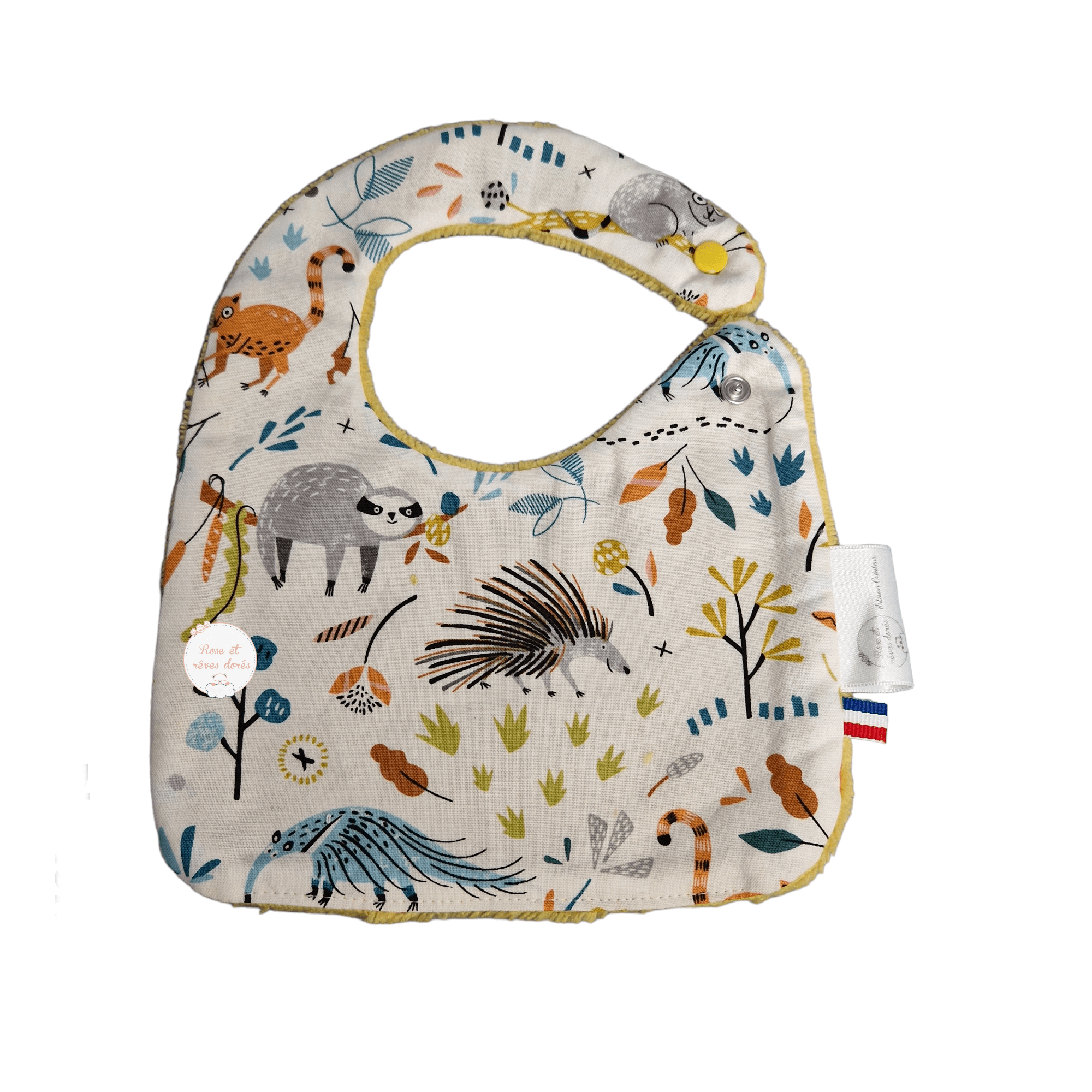 bavoir motifs animaux