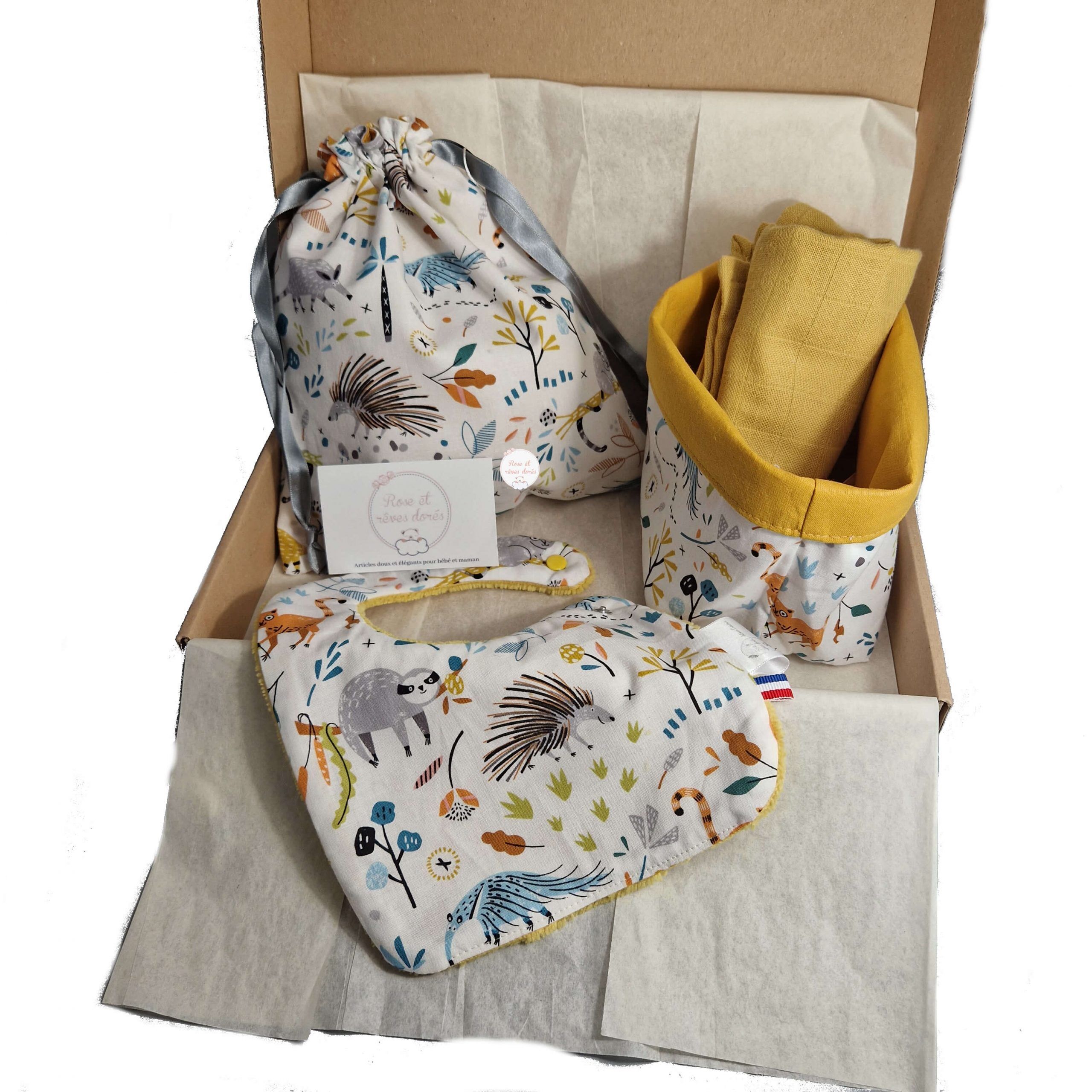 trousseau de naissance idée cadeau unique Rose et rêves dorés