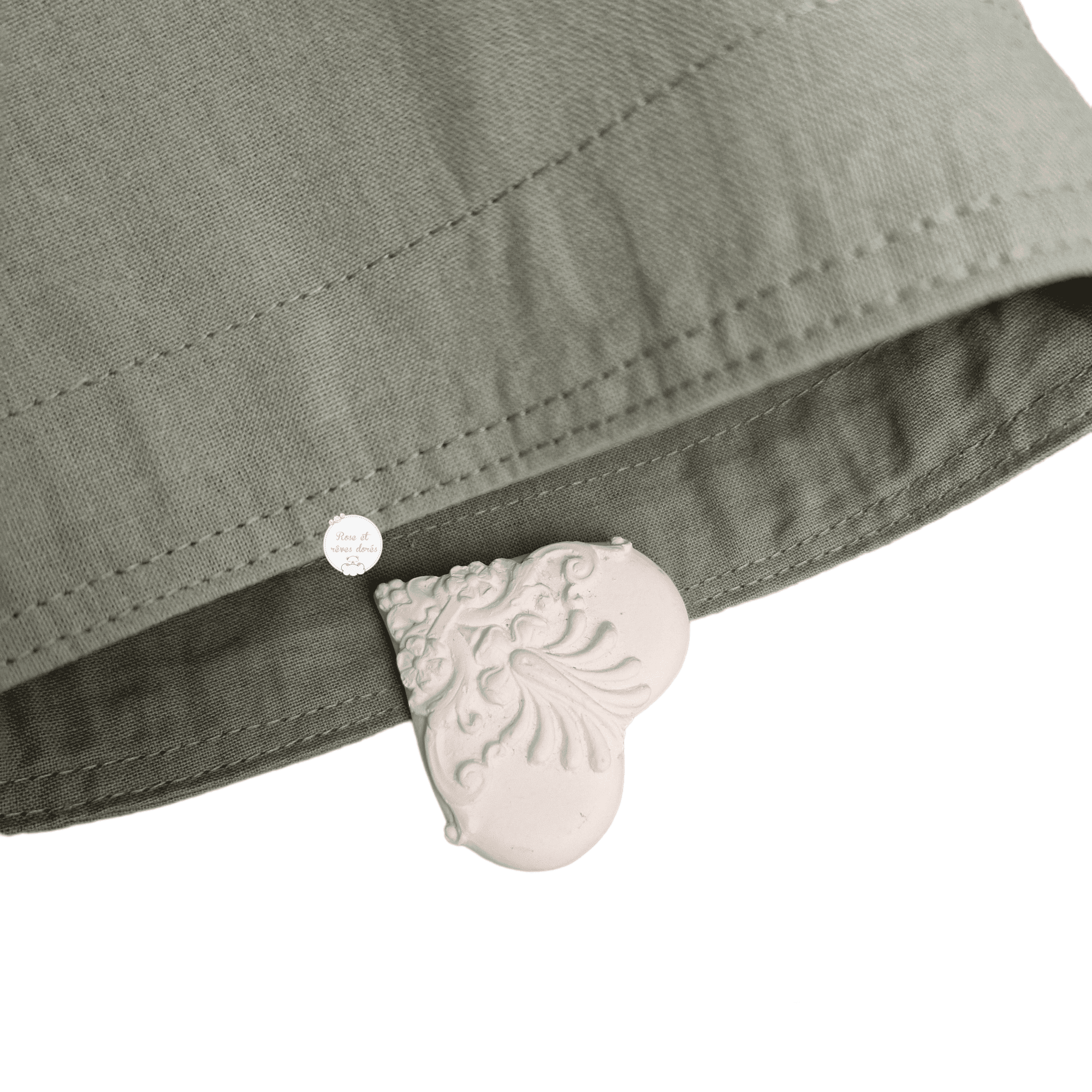 zoom sur le pochon Rose et rêves dorés